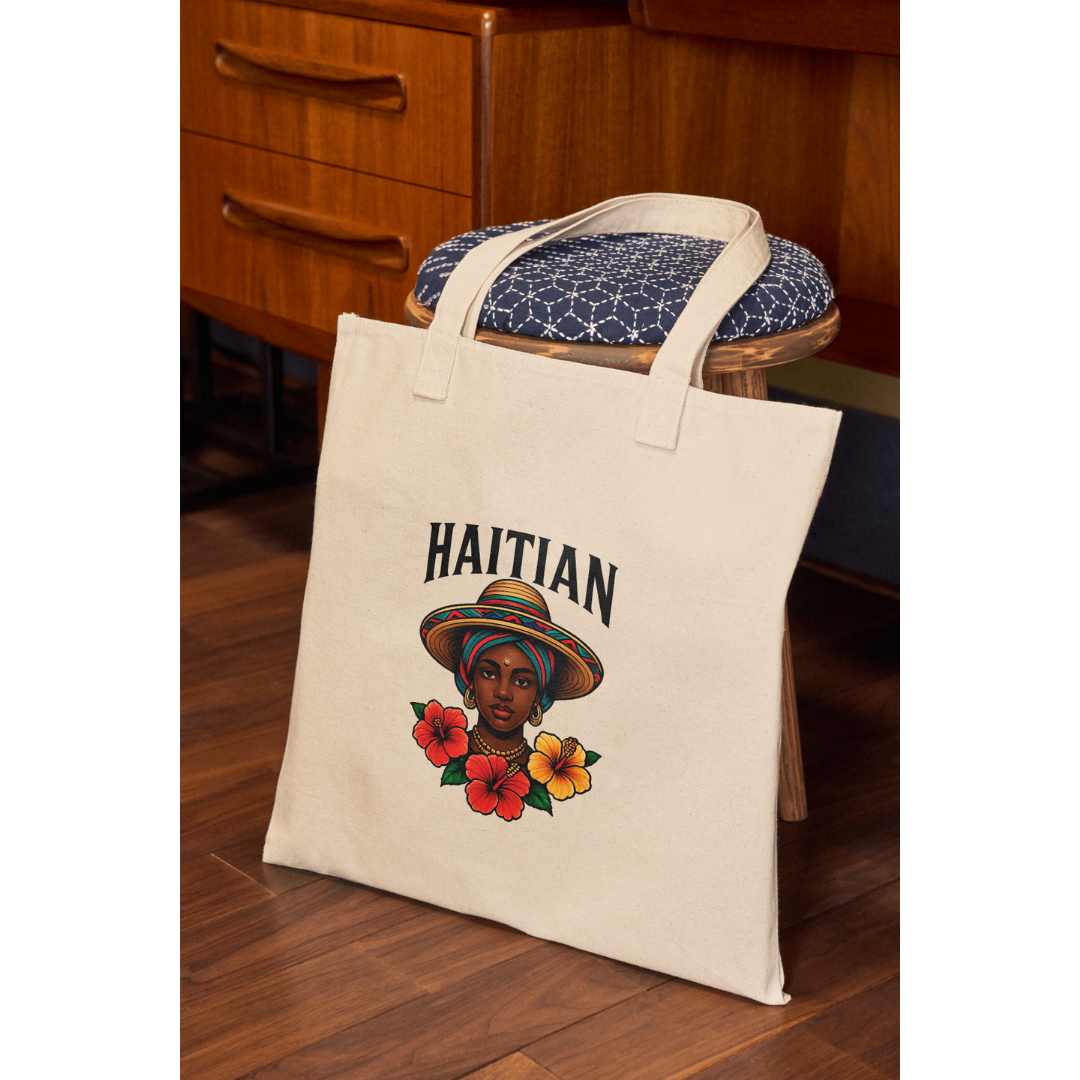 Haitian Heritage Canvas Tote Bag
