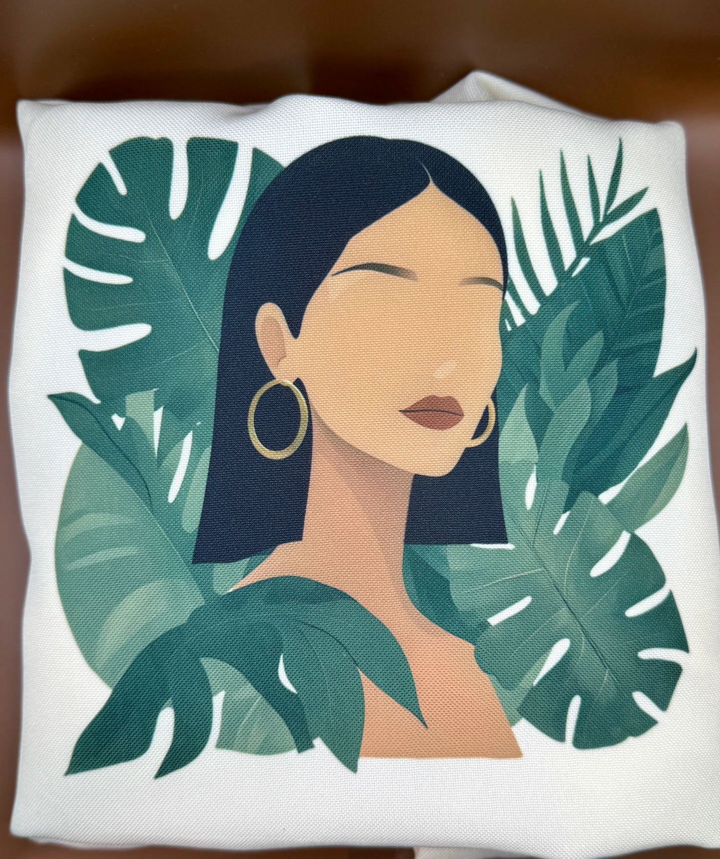 Island Muse Tropical Minimalist Tote Bag