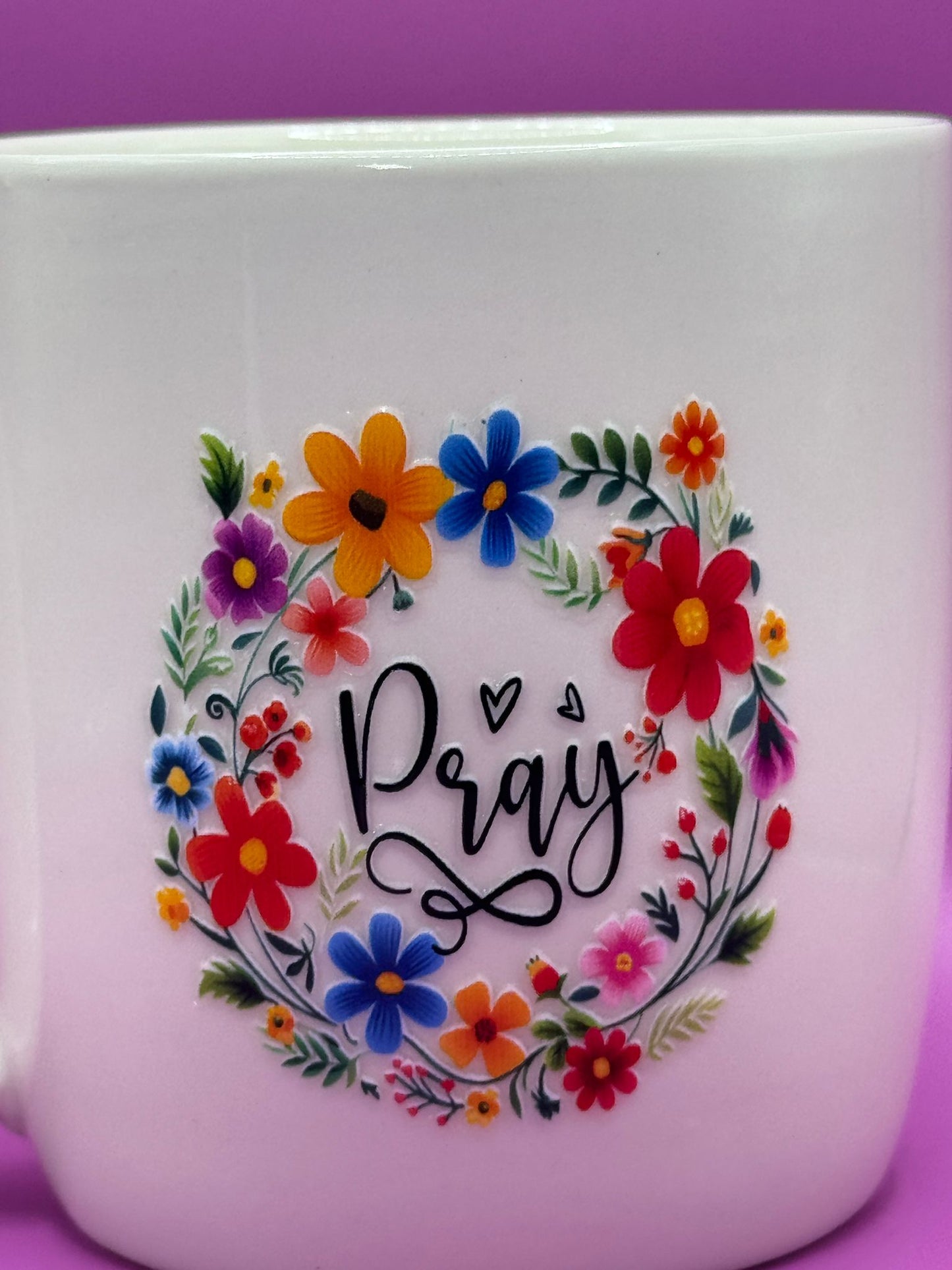 Pray Mug – UV DTF Design
