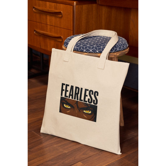 Fearless Eyes Polyester Tote Bag