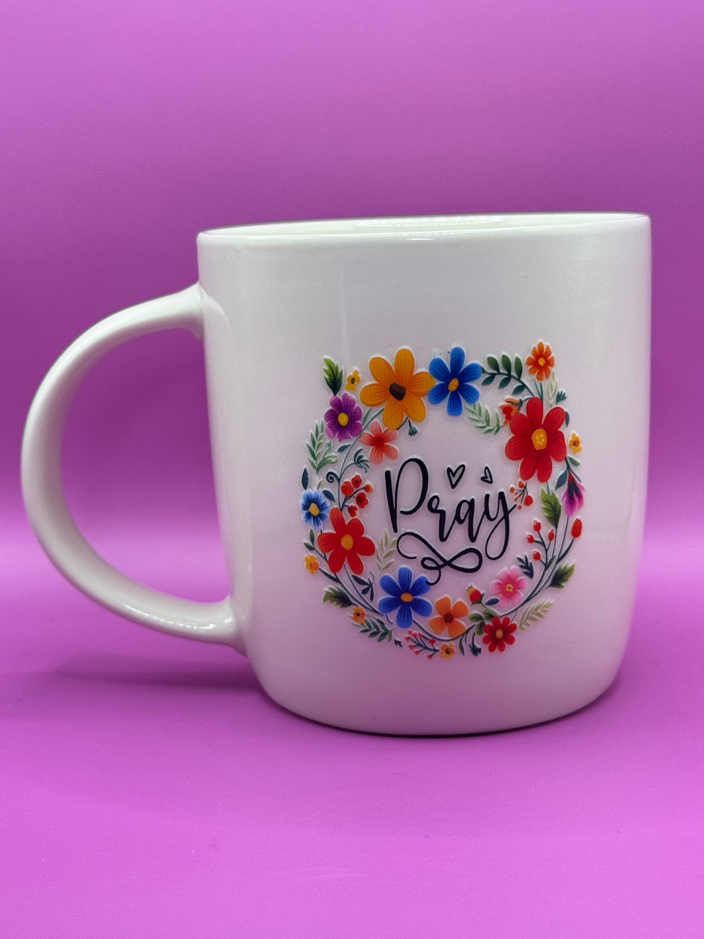 Pray Mug – UV DTF Design