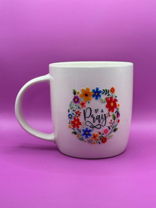 Pray Mug – UV DTF Design
